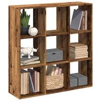 Bogreol/rumdeler 102x29x103,5 cm konstrueret træ antikt træ