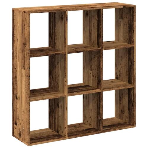 Bogreol/rumdeler 102x29x103,5 cm konstrueret træ antikt træ