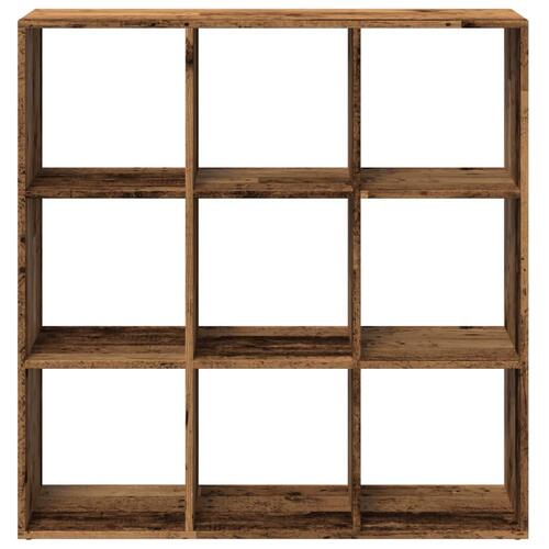 Bogreol/rumdeler 102x29x103,5 cm konstrueret træ antikt træ