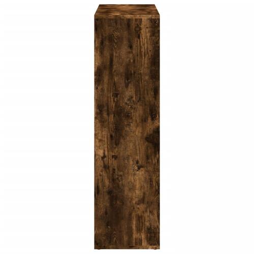 Bogreol/rumdeler 102x29x103,5 cm konstrueret træ røget eg