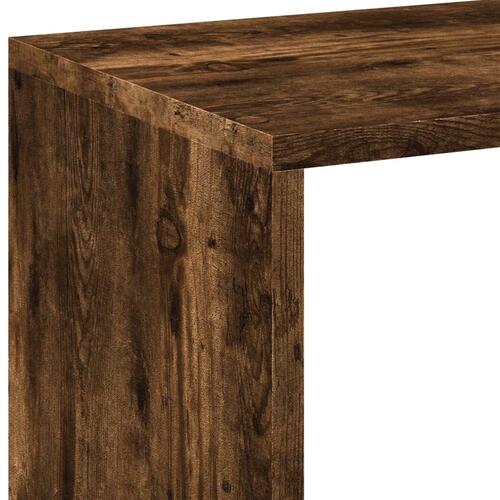 Bogreol/rumdeler 102x29x103,5 cm konstrueret træ røget eg