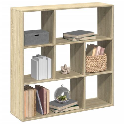 Bogreol/rumdeler 102x29x103,5 cm konstrueret træ sonoma-eg
