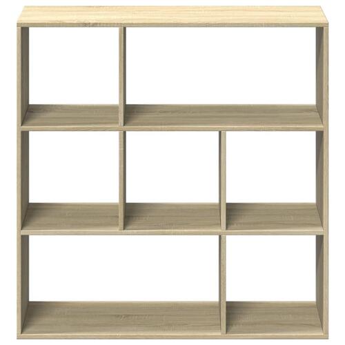 Bogreol/rumdeler 102x29x103,5 cm konstrueret træ sonoma-eg