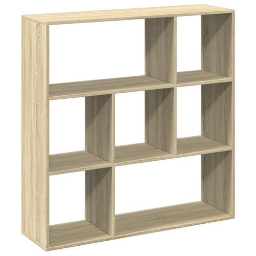Bogreol/rumdeler 102x29x103,5 cm konstrueret træ sonoma-eg