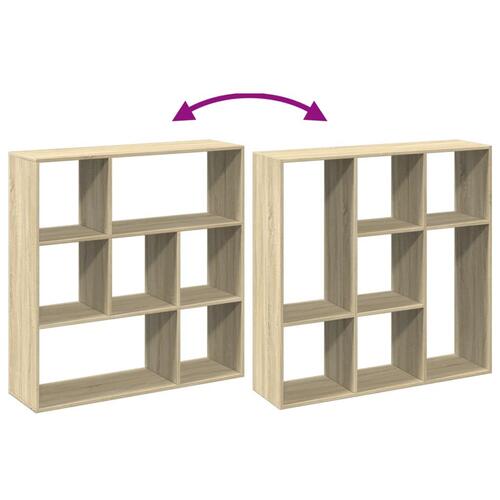 Bogreol/rumdeler 102x29x103,5 cm konstrueret træ sonoma-eg