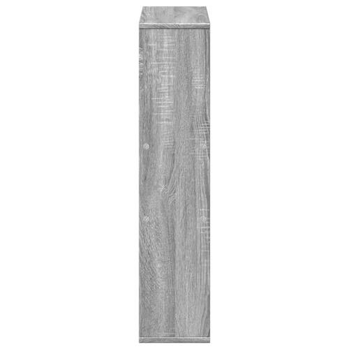 Bogreol 63x20x90 cm konstrueret træ grå sonoma-eg