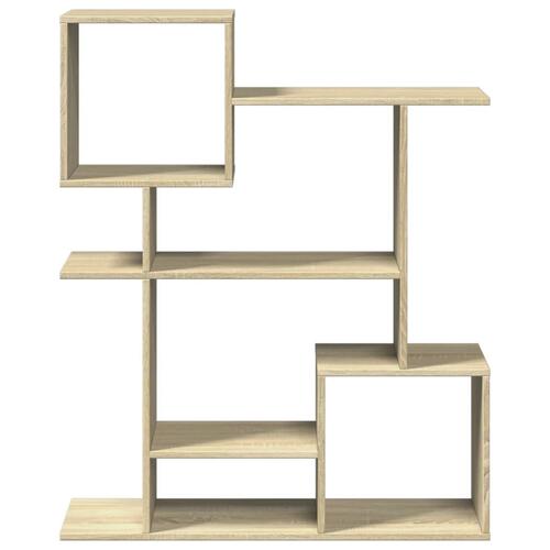 Bogreol/rumdeler 92x29x112 cm konstrueret træ sonoma-eg