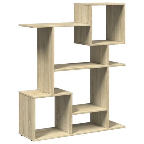 Bogreol/rumdeler 92x29x112 cm konstrueret træ sonoma-eg