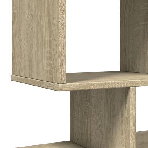 Bogreol/rumdeler 92x29x112 cm konstrueret træ sonoma-eg