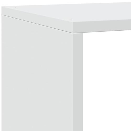 Bogreol/rumdeler 143,5x29x143,5 cm konstrueret træ hvid