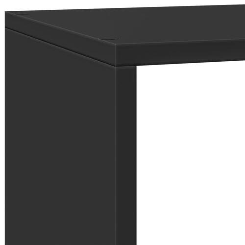 Bogreol/rumdeler 137,5x29x103,5 cm konstrueret træ sort