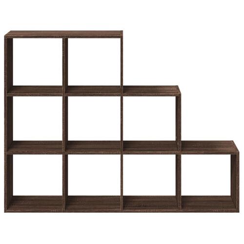 Bogreol/rumdeler 137,5x29x103,5 cm konstrueret træ brun eg
