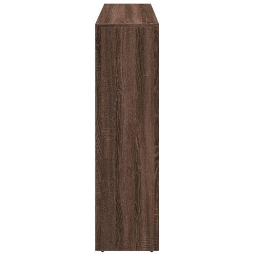 Bogreol/rumdeler 137,5x29x103,5 cm konstrueret træ brun eg