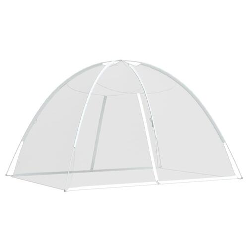 Myggenet med døre 200x150x140 cm trådnet hvid