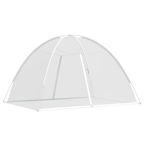 Myggenet med døre 200x150x140 cm trådnet hvid
