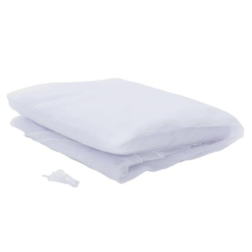 Myggenet til seng 56x56x220 cm trådnet hvid