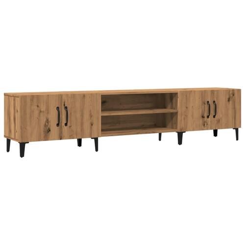 Tv-bord 180x31,5x40 cm konstrueret træ gammelt trælook