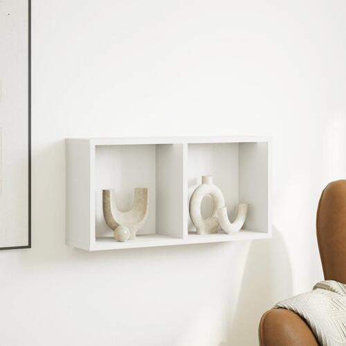 Vægskab 60x16x30 cm konstrueret træ hvid