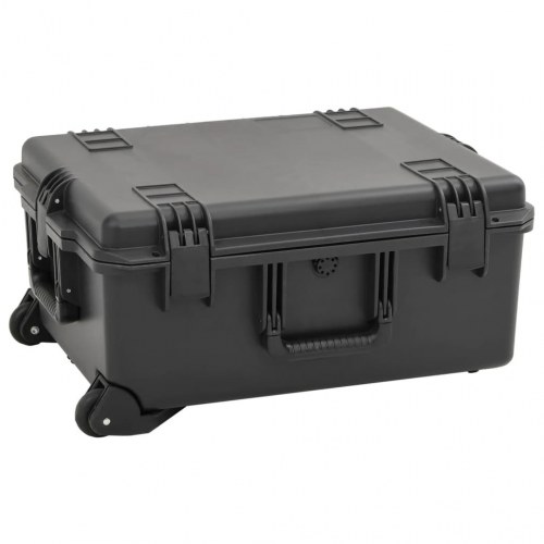 Flightcase med skumindsats 62,5 x 50 x 28,5 cm - sort