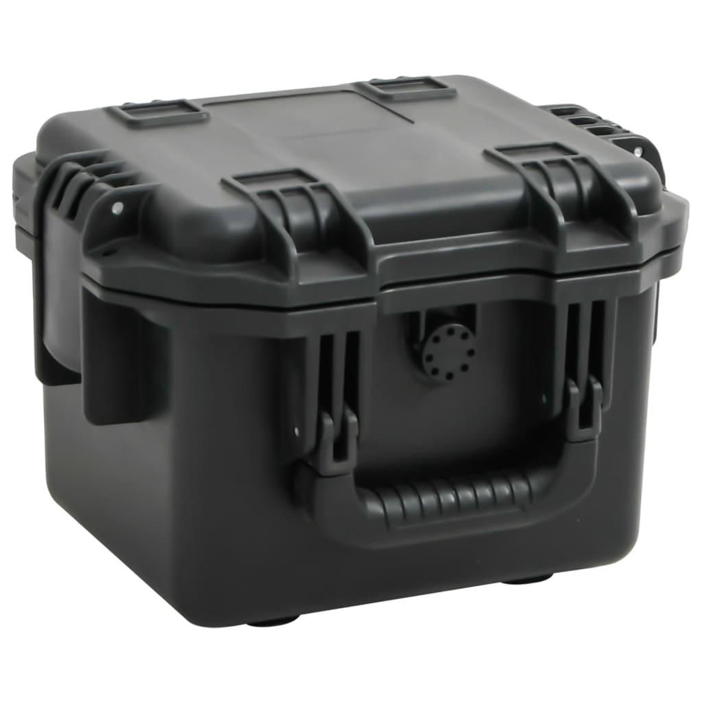 Transportabel flightcase 30x24,5x20 cm PP sort billede