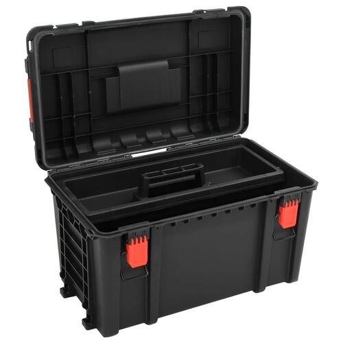 Transportabel flightcase 57x35x32,5 cm PP sort