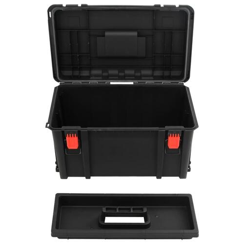 Transportabel flightcase 57x35x32,5 cm PP sort