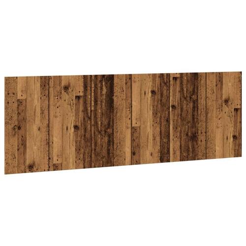 Sengegærde 240x1,5x80 cm konstrueret træ gammelt træ-look