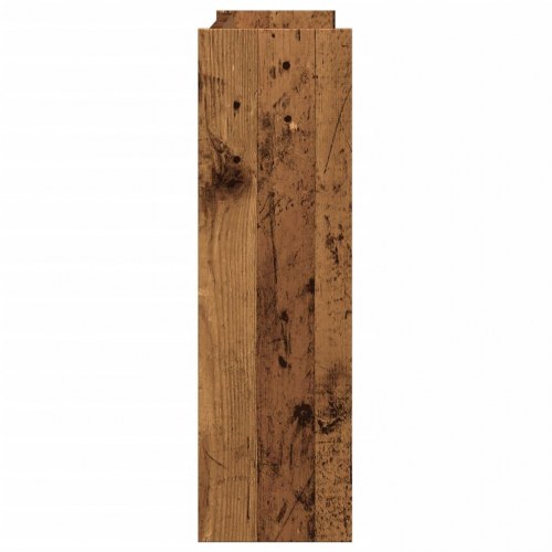 Væghængt skoreol 80×18×60 cm - konstrueret træ, antikt træ-look