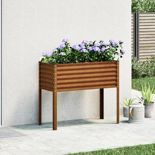 Plantekasse 100x41x90 cm cortenstål