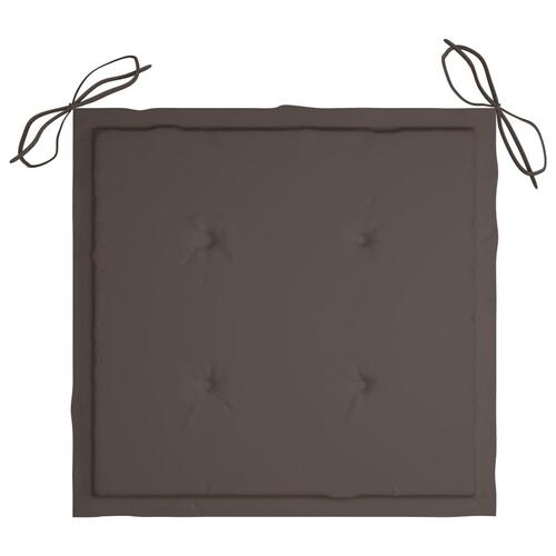 Foldbare havestole 6 stk. med hynder massivt akacietræ