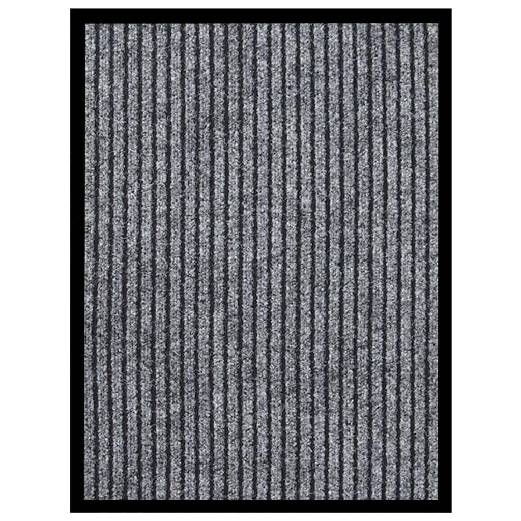 Dørmåtte 40x60 cm stribet grå