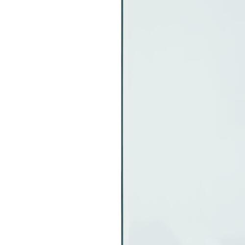 Glasplade til pejs 80x60 cm rektangulær