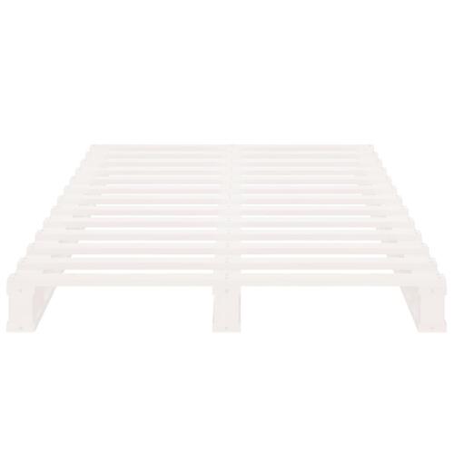 Palleseng 90x200 cm massivt fyrretræ hvid