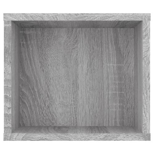 Væghængt tv-bord 100x30x26,5 cm konstrueret træ grå sonoma-eg