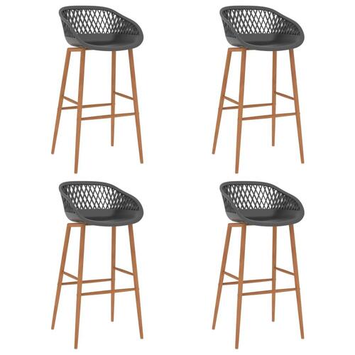 Barstole 4 stk. grå