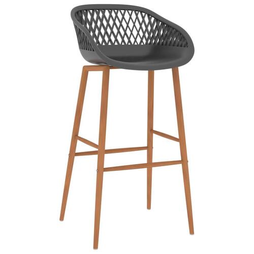 Barstole 4 stk. grå