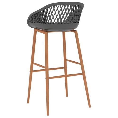 Barstole 4 stk. grå