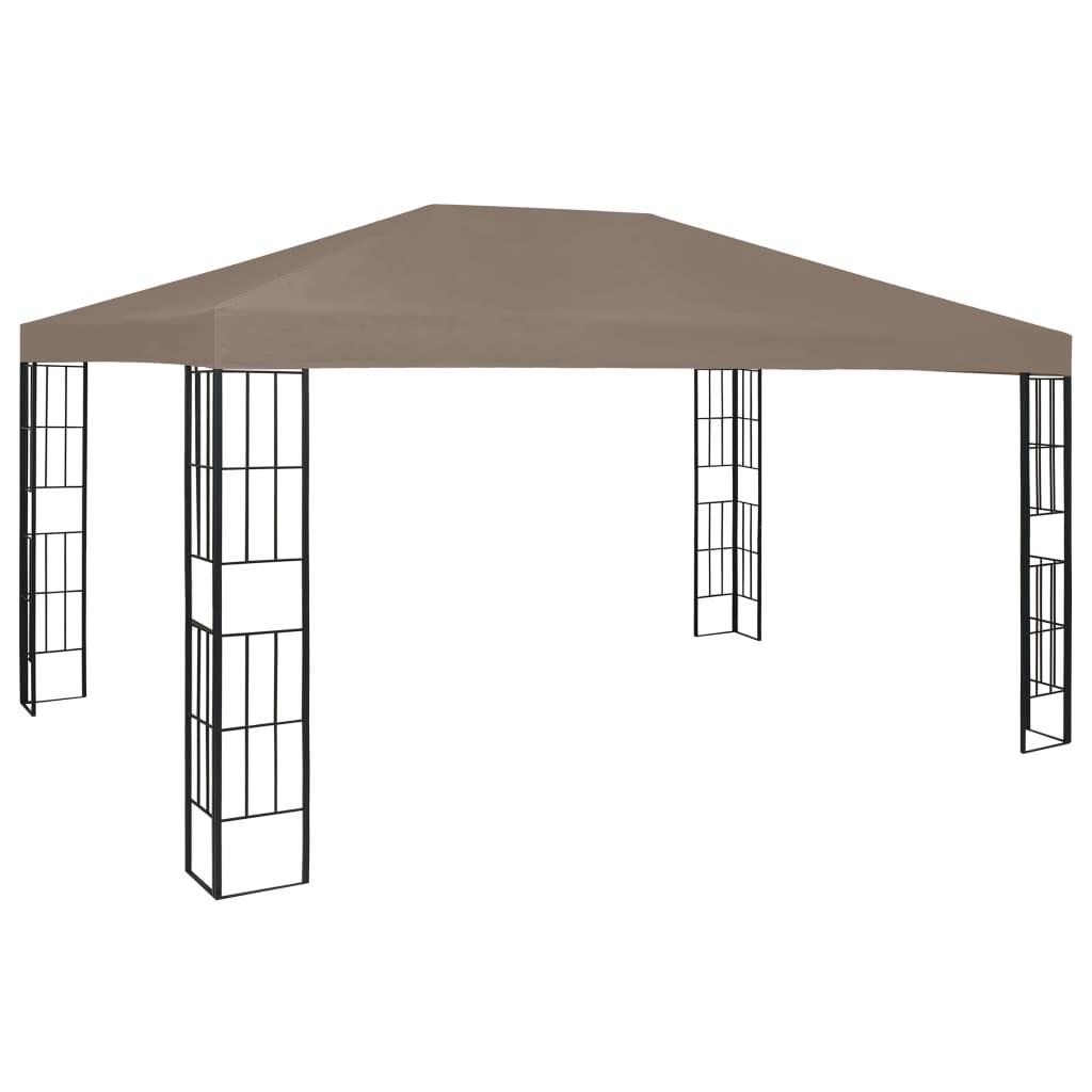 Pavillon 4x3 m gråbrun