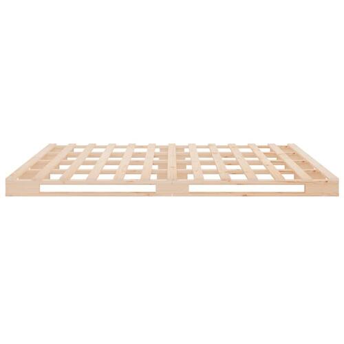 Sengeramme uden madras 150x200 cm massivt fyrretræ