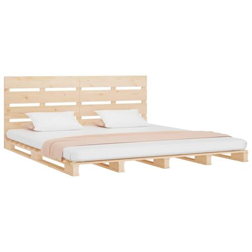 Sengeramme uden madras 160x200 cm massivt fyrretræ