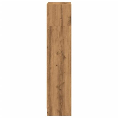 Bogreol 40x24x109 cm konstrueret træ egetræsfarve