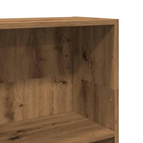 Bogreol 40x24x109 cm konstrueret træ egetræsfarve