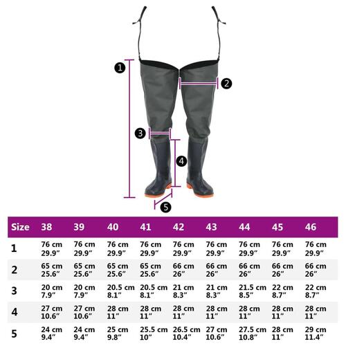 Hip waders str. 39 mørkegrøn