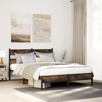 Sengeramme m. sengegavl 160x200 cm uden madras sonoma-eg