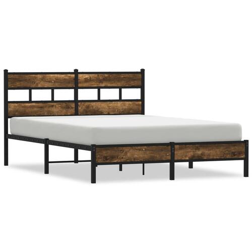 Sengeramme m. sengegavl 160x200 cm uden madras sonoma-eg