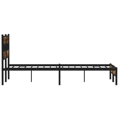 Sengeramme m. sengegavl 160x200 cm uden madras sonoma-eg