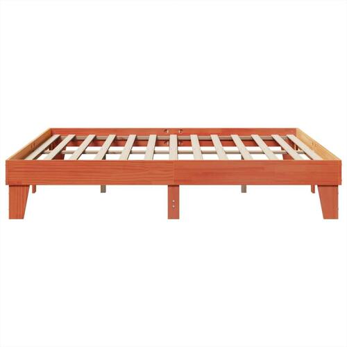 Sengeramme uden madras 180x200 cm massivt fyrretræ gyldenbrun