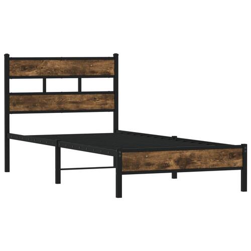 Sengeramme m. sengegavl 90x200 cm uden madras sonoma-eg