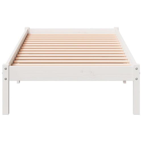 Ekstra lang sengeramme uden madras 90x220 cm massivt fyrretræ