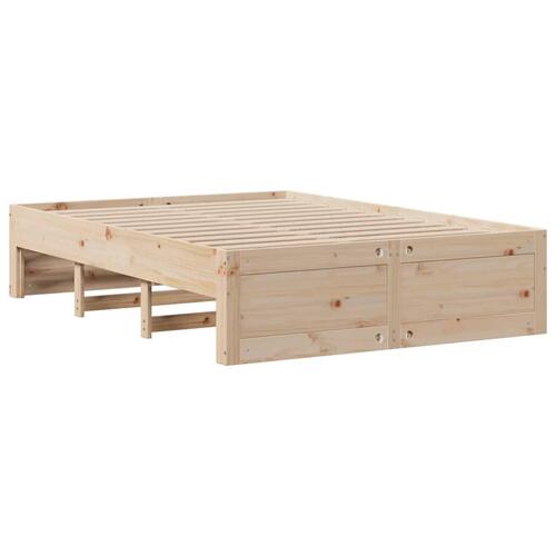 Sengeramme uden madras med skuffer 160x200 cm massivt fyrretræ